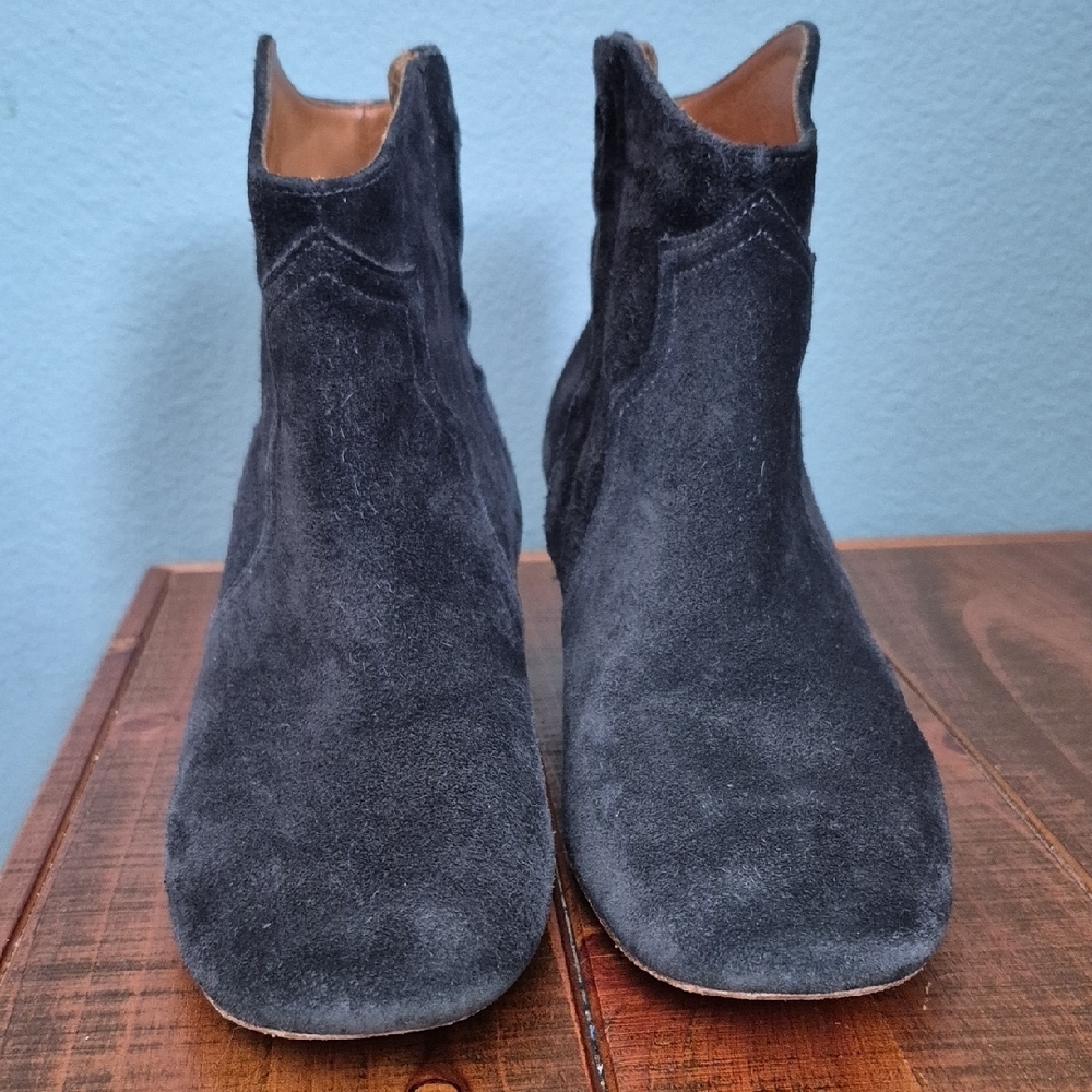 Isabel Marant Dicker Suede Ankle Boots - Picture 3 of 10